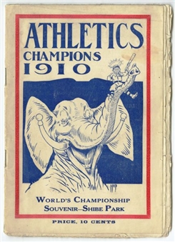 1910 Philadelphia As World Series Yearbook